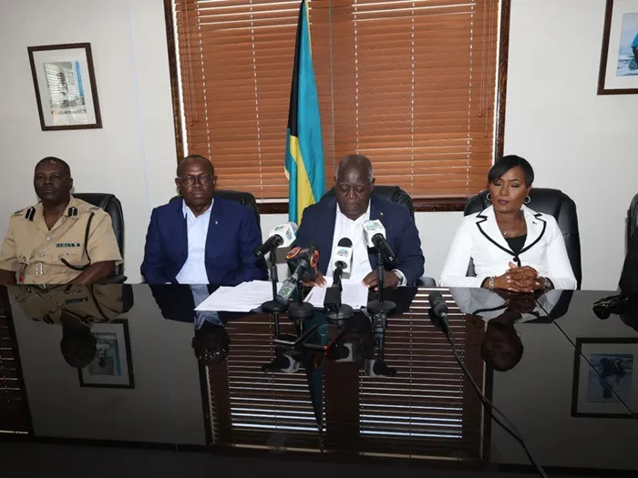 Prime Minister Davis visits fire-stricken areas in Grand Bahama and deploys 30 RBDF officers to assist