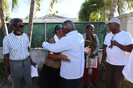 Prime Minister Davis Tours Nassau Village and its Community Centre Under Construction
