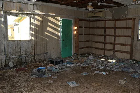 The Governor General visits Long Cay sees reminders of storm Joaquin