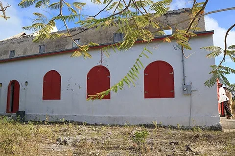 The Governor General visits Long Cay sees reminders of storm Joaquin