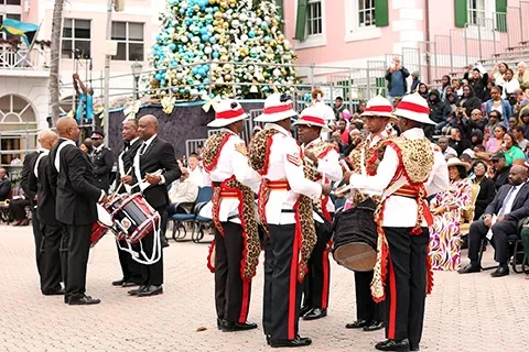 RBPF puts on its annual Christmas Beat Retreat spectacle