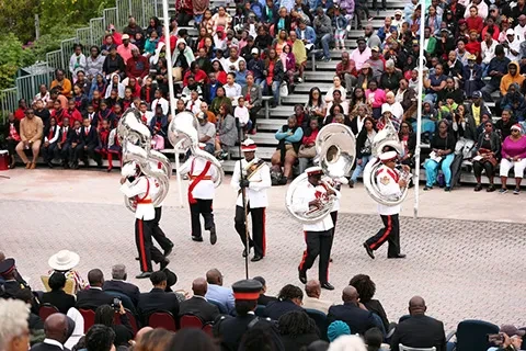 RBPF puts on its annual Christmas Beat Retreat spectacle