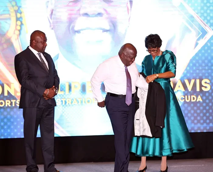 Dame Cynthia Pratt presented the honours at the National Sports Hall of Fame Ceremony Dame Cynthia Pratt presented the honours at the National Sports Hall of Fame Ceremony