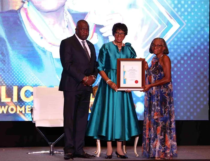 Dame Cynthia Pratt presented the honours at the National Sports Hall of Fame Ceremony Dame Cynthia Pratt presented the honours at the National Sports Hall of Fame Ceremony