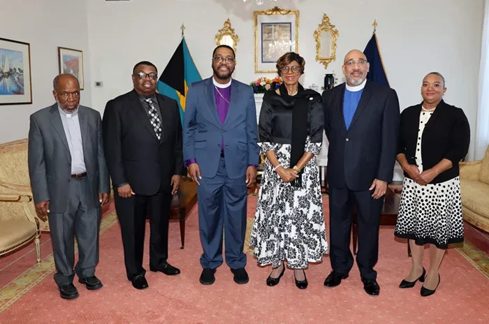 Members of the Bahama Island Conference of the African Methodist Episcopal Zion Church pay courtesy call on the Governor General