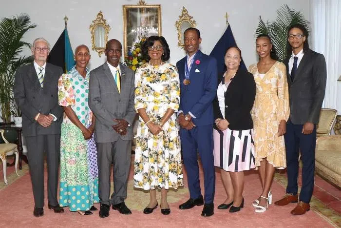 Bahamas Masters Athletics Association pays a courtesy call on the Governor General