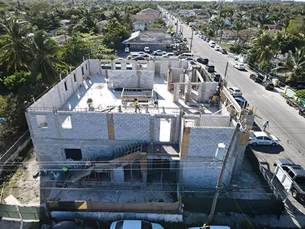 Prime Minister Davis Tours Nassau Village and its Community Centre Under Construction