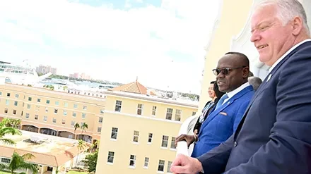 At hotel's re-opening, PM Davis says that the British Colonial name signals a ‘grand tradition’ of tourism