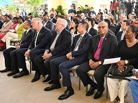 At hotel's re-opening, PM Davis says that the British Colonial name signals a ‘grand tradition’ of tourism