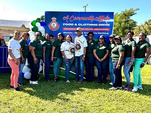 Police Women Hold a Food & Clothing Drive at Windsor Park