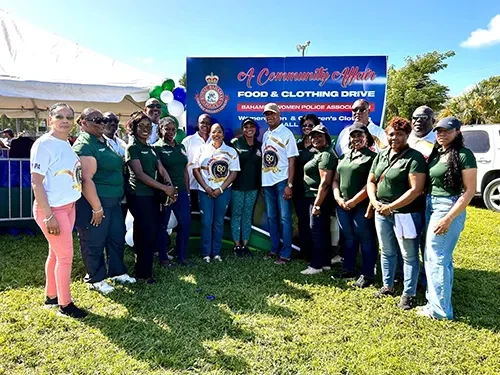 Police Women Hold a Food & Clothing Drive at Windsor Park