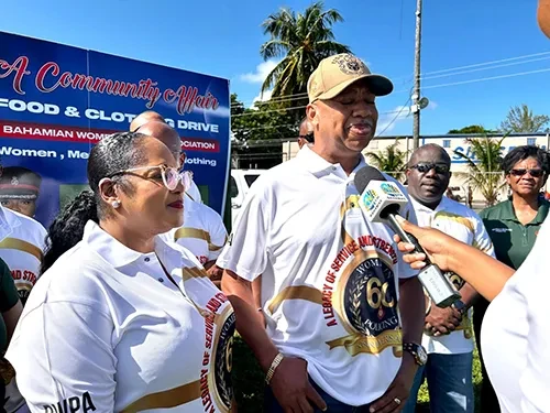 Police Women Hold a Food & Clothing Drive at Windsor Park