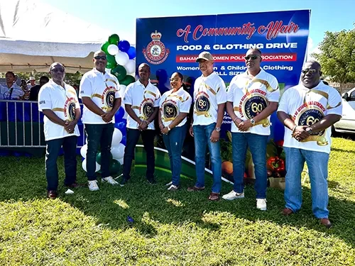 Police Women Hold a Food & Clothing Drive at Windsor Park