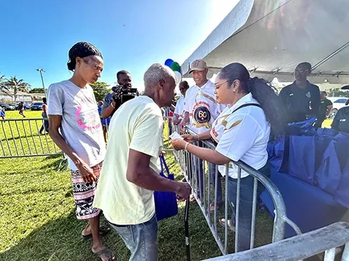 Police Women Hold a Food & Clothing Drive at Windsor Park