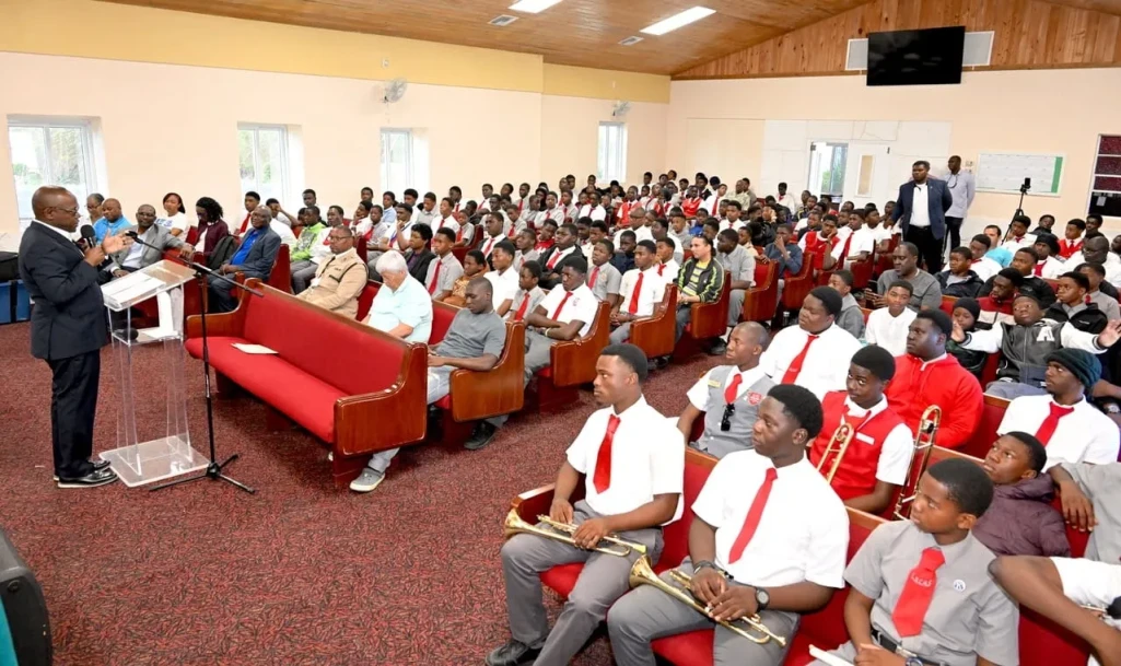 DPM Cooper advises male L.N. Coakley students - in self-building, envision your blueprint, put in the effort and stick to the plan