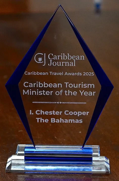 DPM Chester Cooper wins Caribbean Tourism Minister of the Year Award