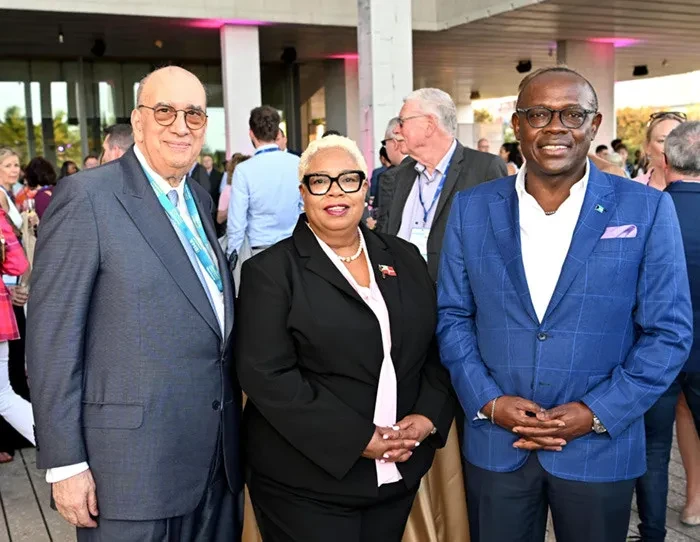 Deputy Prime Minister Chester Cooper promotes The Bahamas at Seatrade Cruise Global Reception