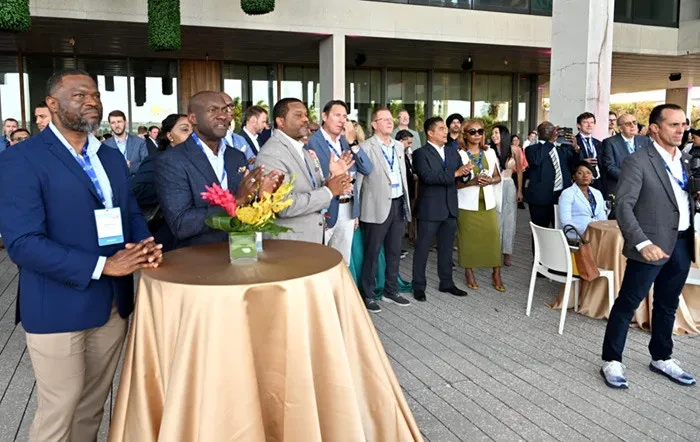 Deputy Prime Minister Chester Cooper promotes The Bahamas at Seatrade Cruise Global Reception