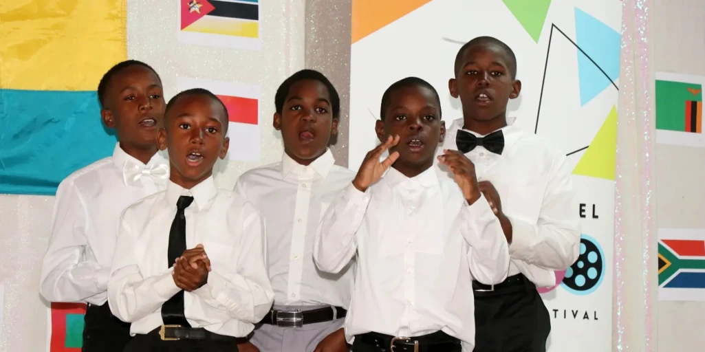 George Town Primary's Hallelujah Voices male singers perform in tune George Town Primary's Hallelujah Voices male singers perform in tune