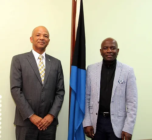 US Talk Show Host and Entrepreneur, Armstrong Williams pays a courtesy call on the Minister of Social Services, Information and Broadcasting