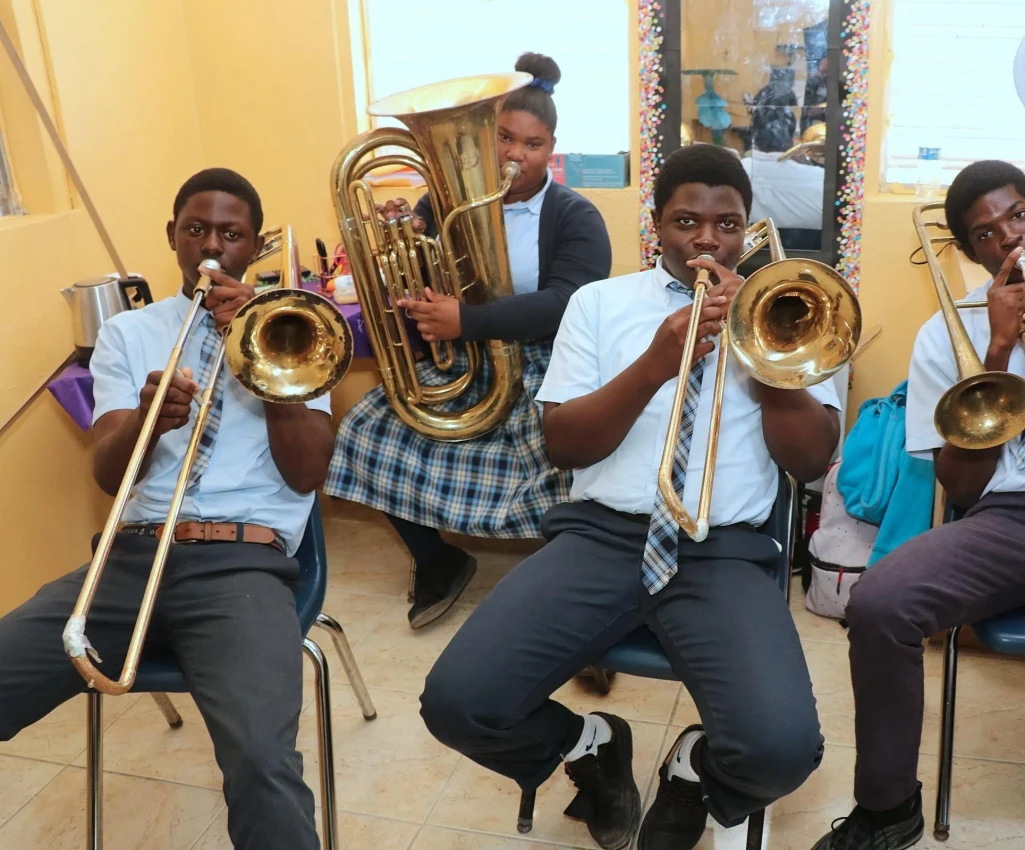Mayaguana students 'strike up the band' in the E. Clement Bethel National Arts Festival
