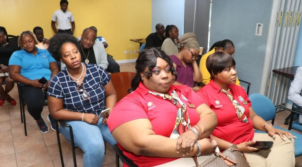 Schools and Stakeholders cheer on the picking of the 2025 Junior Junkanoo order of entry