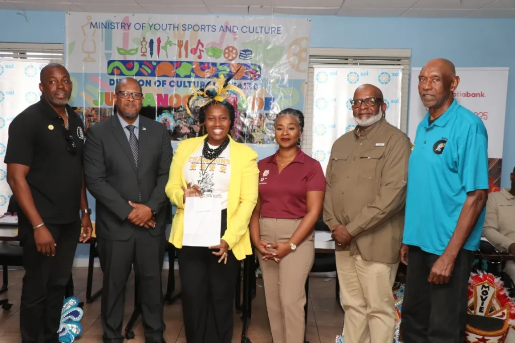 Schools and Stakeholders cheer on the picking of the 2025 Junior Junkanoo order of entry