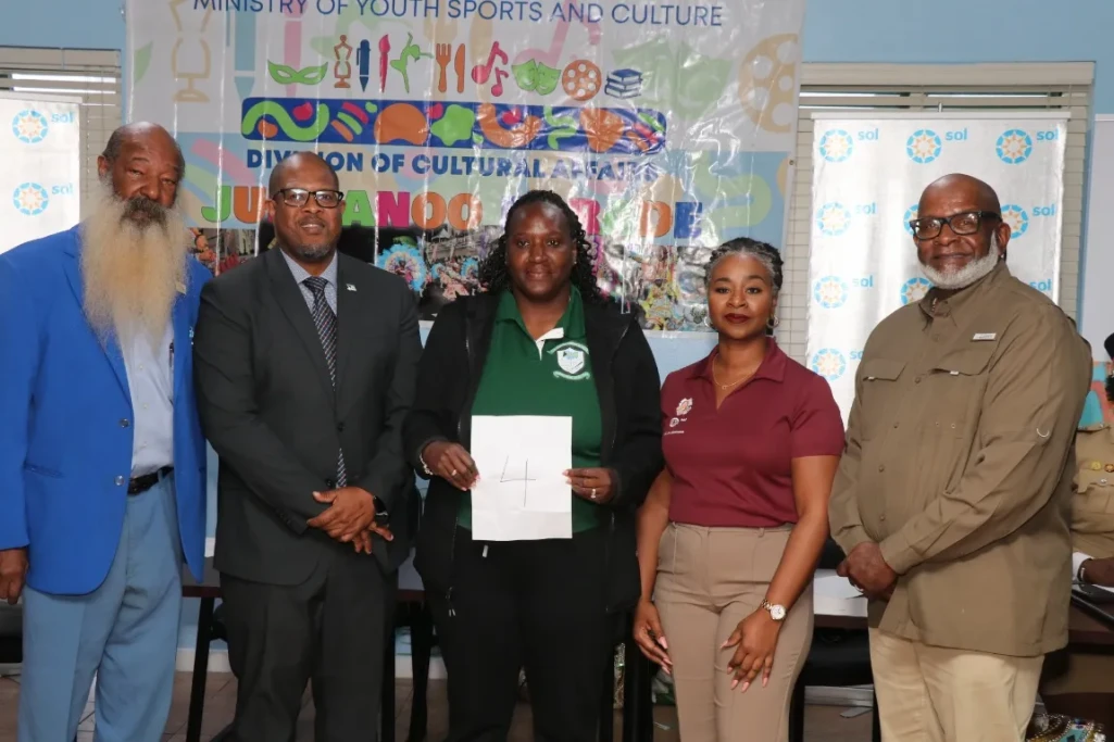 Schools and Stakeholders cheer on the picking of the 2025 Junior Junkanoo order of entry