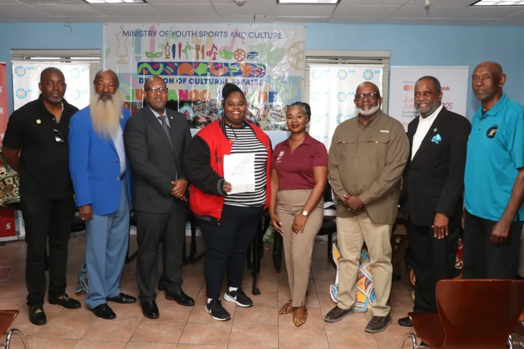 Schools and Stakeholders cheer on the picking of the 2025 Junior Junkanoo order of entry