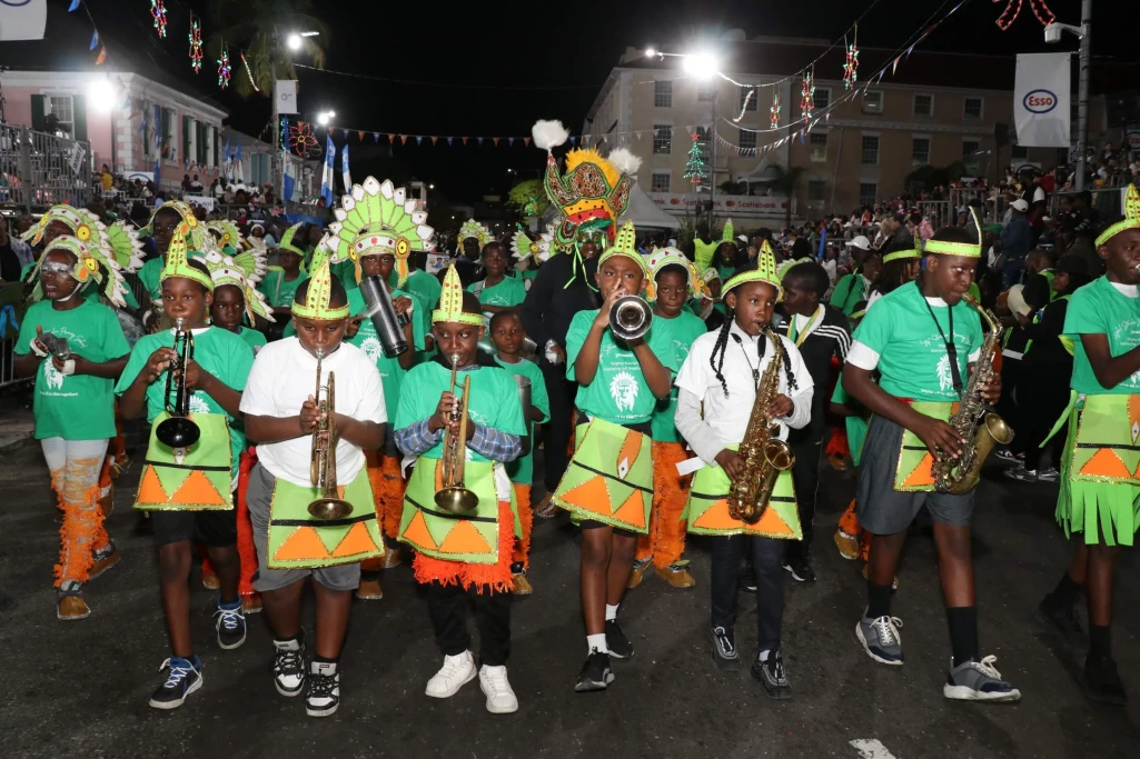 PM Davis and Cabinet Ministers join in with thousands to cheer on the 2025 Junior Junkanoo Parade