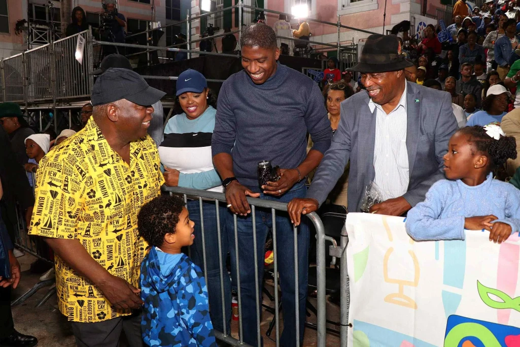 PM Davis and Cabinet Ministers join in with thousands to cheer on the 2025 Junior Junkanoo Parade