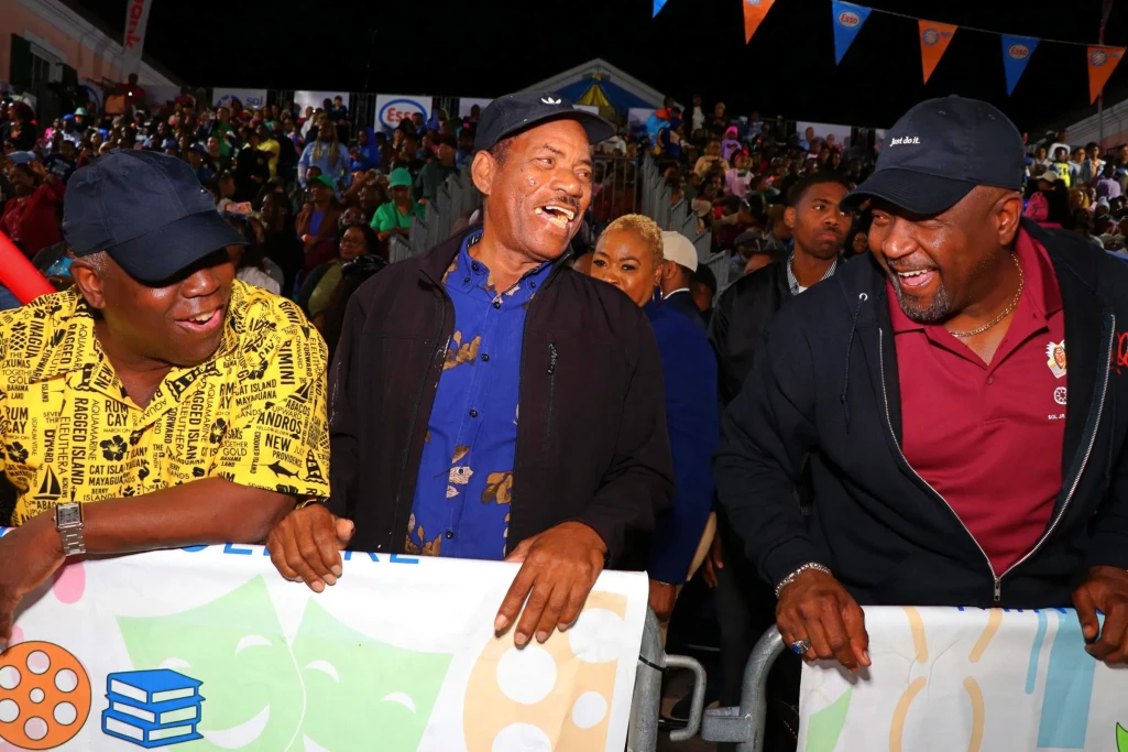 PM Davis and Cabinet Ministers join in with thousands to cheer on the 2025 Junior Junkanoo Parade