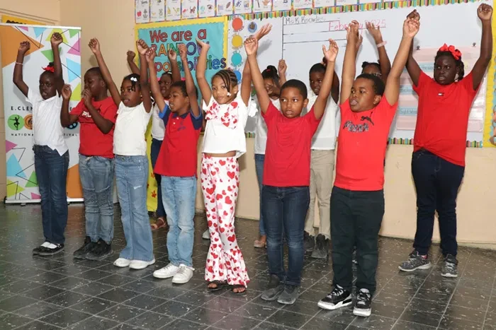 More than 30 Junkanoo art pieces highlight Tarpum Bay Primary School in the E. Clement Bethel National Arts Festival Eleuthera Adjudications