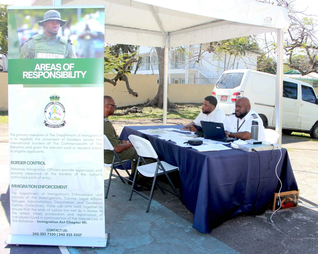 Immigration Booth Set Up