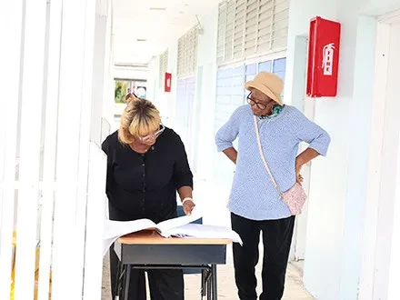 Residents vote for their candidate in Local Government Election 2025