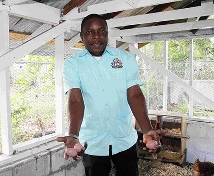 Minister of Agriculture and Marine Resources, Jomo Campbell