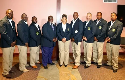 The nine new City of Freeport Councillors received their instruments during the swearing in ceremony on March 14, 2025 at Pelican Bay Hotel.