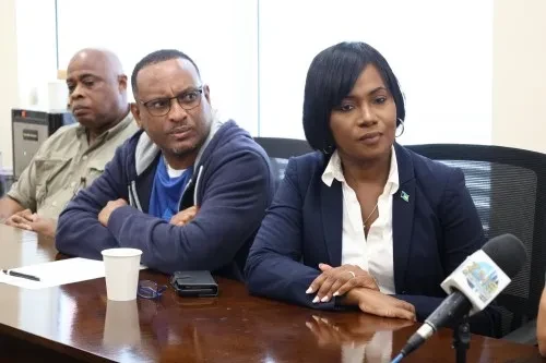 Minister for Grand Bahama spent Wednesday morning at Grand Bahama's Emergency Operations Centre