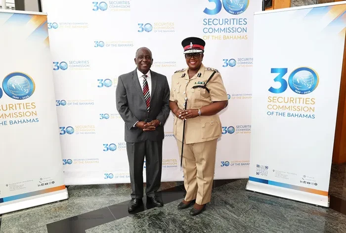 Securities Commission of The Bahamas Chairman welcomes Commissioner of Police Shanta Knowles in a Courtesy Call Securities Commission of The Bahamas Chairman welcomes Commissioner of Police Shanta Knowles in a Courtesy Call