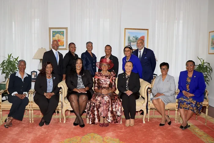 Toastmasters Club 1095 executives pay a courtesy call on the Governor General
