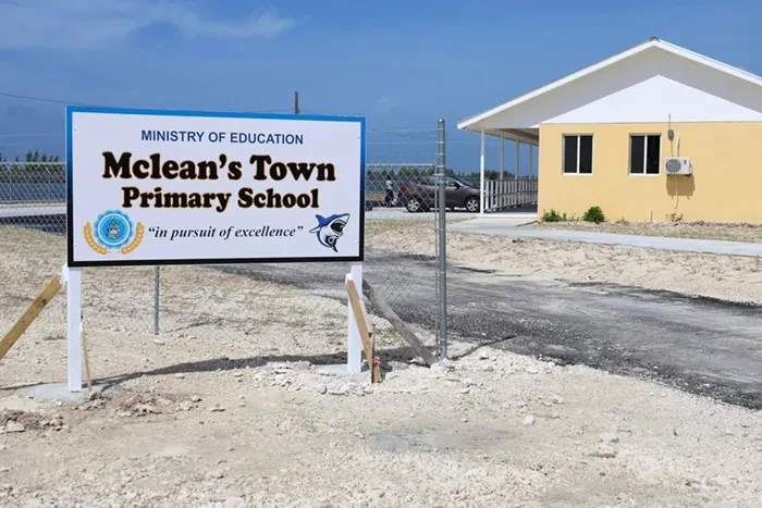 Re-built after Dorian - McLean's Town Primary School Reopens