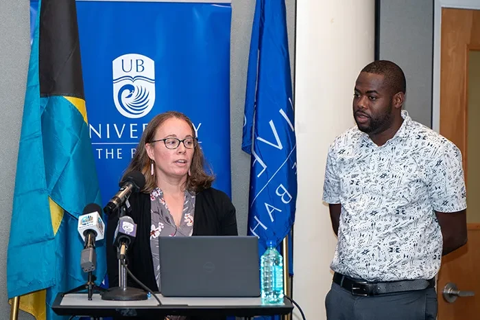 Dr. Kristen Welsh Unwala and Dr. Williamson Gustave, Wilson Grant  awardees.