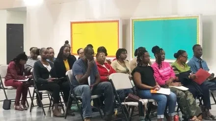 Members of the first cohort of the Ministry of Youth, Sports and Culture’s 2025 Bahamas Youth Leader Certification Programme attend orientation at the Foster B. Pestaina Centre on February 22, 2025.     (Photo/MYSC)