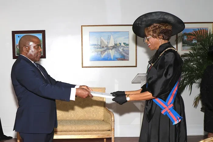 Zimbabwe's Ambassador-Designate presented credentials to the Governor General