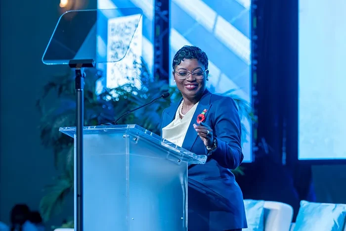 The Minister explained that the 'Merry and Bright – Turn on Your Lights' holiday reconnection campaign, which was implemented to assist disconnected residential customers, has so far benefitted over 190 families; and other initiatives and projects will be launched in the coming months. (BIS Photos/Anthon Thompson)