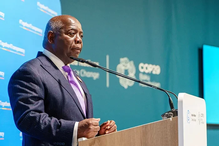 Prime Minister and Minister of Finance, Philip Davis