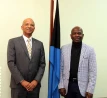 US Talk Show Host and Entrepreneur, Armstrong Williams pays a courtesy call on the Minister of Social Services, Information and Broadcasting