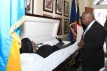 Prime Minister Philip Davis pays respects to the late Rodney Moncur, JP, former Senator Prime Minister Philip Davis pays respects to the late Rodney Moncur, JP, former Senator