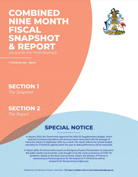 Combined 9 Month Fiscal Snapshot & Report Final April 30, 2020